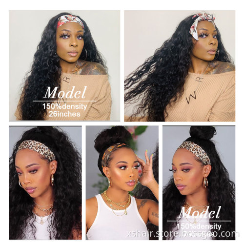 Body Wave Straight Virgin human hair wig Cuticle Aligned Kinky Curly Hair Wholesale Human Hair Headband Wig